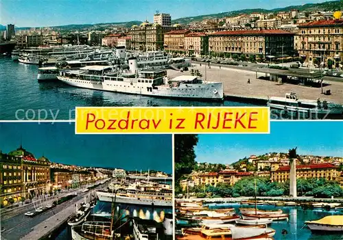 AK / Ansichtskarte Rijeka Fiume Hafenpartien