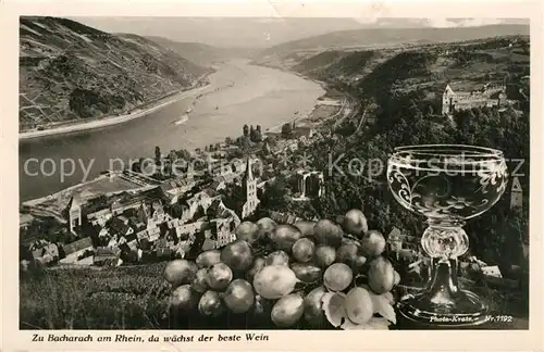 AK / Ansichtskarte Foto Kratz Nr. 1192 Bacharach Wein  Kat. Fotografie