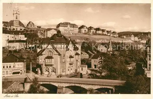 AK / Ansichtskarte Aue Erzgebirge Muldenbruecke Kat. Aue