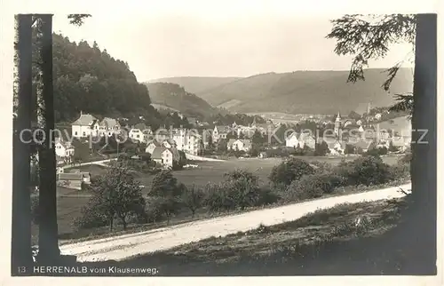 AK / Ansichtskarte Herrenalb Bad Panorama Blick vom Klausenweg Kat. Bad Herrenalb