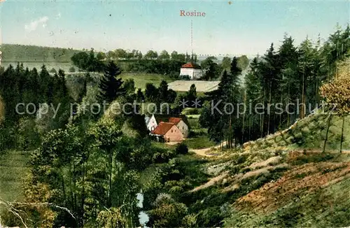 AK / Ansichtskarte Freiberg Sachsen Blick vom Muldental nach dem Rosinhaeuschen Kat. Freiberg