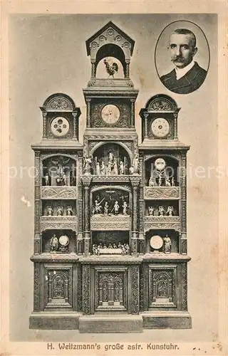 AK / Ansichtskarte Plauen Vogtland H. Weitzmann s grosse astronomische Kunstuhr Portrait Kat. Plauen