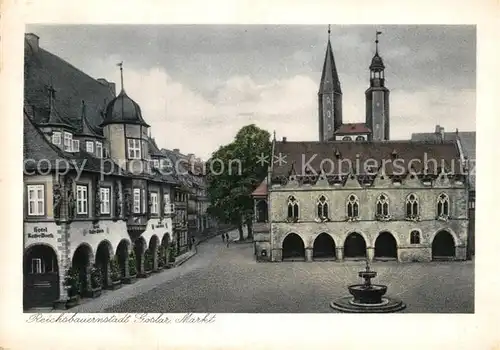 AK / Ansichtskarte Goslar Markt Kirchtuerme Kat. Goslar