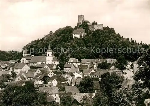 AK / Ansichtskarte Falkenstein Oberpfalz Ortsblick mit Schloss Kat. Falkenstein