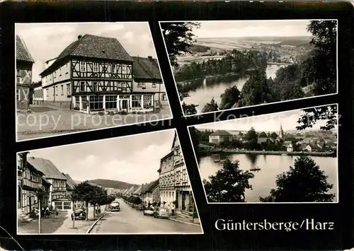 AK / Ansichtskarte Guentersberge Fachwerkhaus Panorama Strassenpartie Kat. Guentersberge