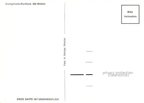 AK / Ansichtskarte Wetzlar Evangeliums Rundfunk Kat. Wetzlar