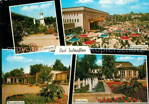 AK / Ansichtskarte Bad Salzuflen Uhrturm Konzerthalle Wandelhalle Kurhaus Kat. Bad Salzuflen