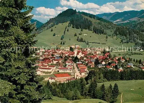 AK / Ansichtskarte Oberstaufen mit Staufen Kat. Oberstaufen