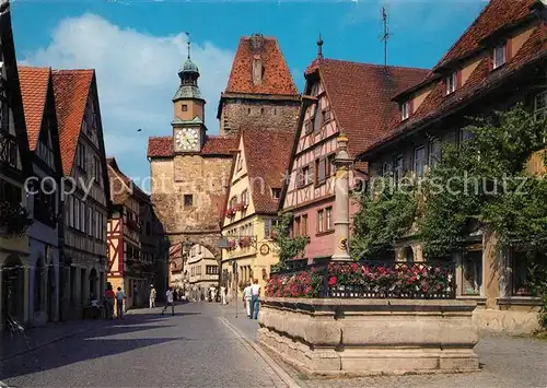 AK / Ansichtskarte Rothenburg Tauber Roederbogen mit Markusturm Kat. Rothenburg ob der Tauber