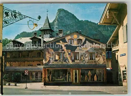 AK / Ansichtskarte Oberammergau Marktplatz mit Kofel Kat. Oberammergau