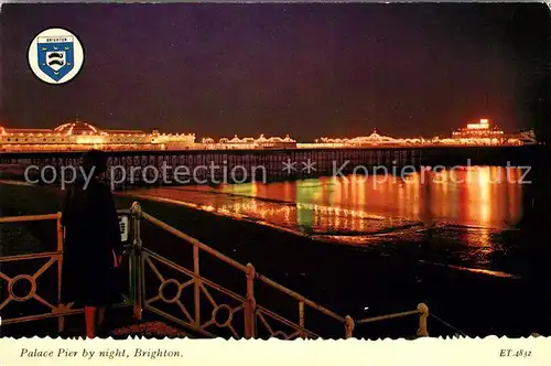 AK / Ansichtskarte Brighton East Sussex Palace Pier by night Kat. 