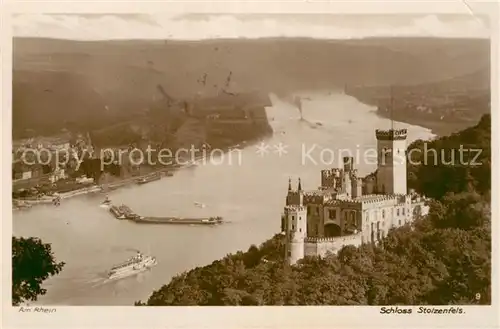 AK / Ansichtskarte Foto Kratz Nr. 9 Schloss Stolzenfels Rhein Kat. Fotografie