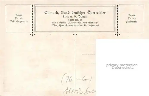 AK / Ansichtskarte BDD Ostmark Karte Nr. 36 Alois Greil Wandernde Komoedianten  Kat. Bund der Deutschen