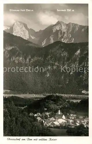 AK / Ansichtskarte Oberaudorf mit wildem Kaiser Ellmauer Halt und Sonneck Kat. Oberaudorf