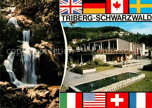 AK / Ansichtskarte Triberg Schwarzwald Wasserfaelle Stadthalle Kat. Triberg im Schwarzwald