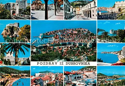 AK / Ansichtskarte Dubrovnik Ragusa Teilansichten Panorama Kat. Dubrovnik