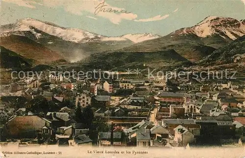 AK / Ansichtskarte Lourdes Hautes Pyrenees Panorama Kat. Lourdes