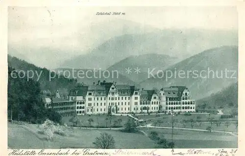 AK / Ansichtskarte Enzenbach Schoeckel Sanatorium Kat. Gratwein