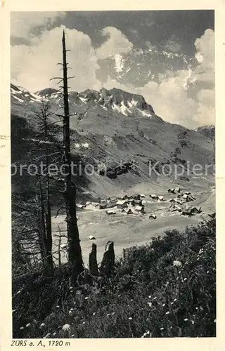 AK / Ansichtskarte Zuers Arlberg Panorama