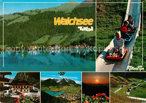 AK / Ansichtskarte Walchsee Tirol Rodelbahn  Kat. Walchsee