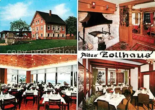 AK / Ansichtskarte Rinteln Altes Zollhaus Kaminzimmer Speisesaal Kat. Rinteln
