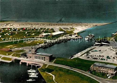 AK / Ansichtskarte Carolinensiel Ostfriesland Strand und Hafen Fliegeraufnahme Fliegeraufnahme Kat. Wittmund