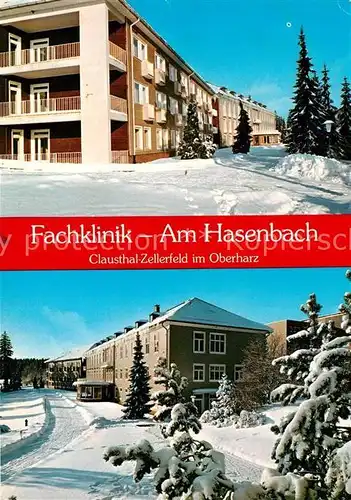 AK / Ansichtskarte Clausthal Zellerfeld Fachklinik Am Hasenbach Kat. Clausthal Zellerfeld