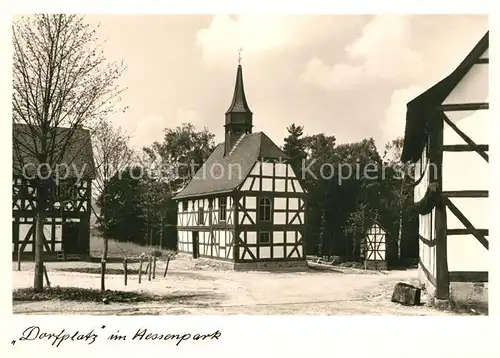 AK / Ansichtskarte Neu Anspach Dorfplatz Lahn Dill Ohm im Hess Freilichtmuseum Kat. Neu Anspach