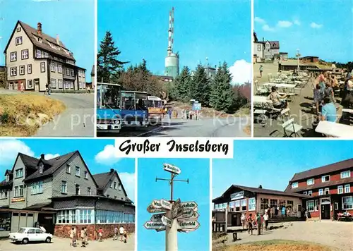 AK / Ansichtskarte Grosser Inselsberg Jugendherberge Theo Neubauer Berggasthof Terrasse HOG Gr Inselsberg Berggasthof Stohr Kat. Brotterode