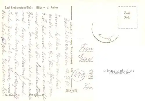 AK / Ansichtskarte Bad Liebenstein Blick von der Ruine Kat. Bad Liebenstein