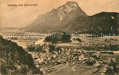 AK / Ansichtskarte Kufstein Tirol Panorama vom Duxerkoepfl Kat. Kufstein