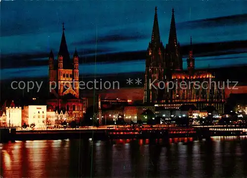 AK / Ansichtskarte Koeln Rhein Dom Gr. St Martin Kirche Kat. Koeln