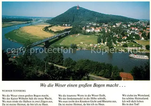 AK / Ansichtskarte Porta Westfalica Witekindsberg Kaiser Wilhelm Denkmal  Kat. Porta Westfalica