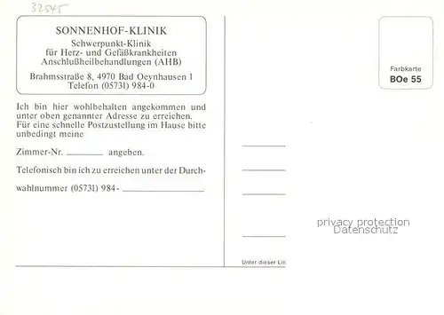 AK / Ansichtskarte Bad Oeynhausen Wandelhalle Sonnenhof Klinik Kurpark  Kat. Bad Oeynhausen