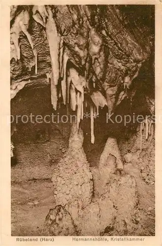 AK / Ansichtskarte Hoehlen Caves Grottes Ruebeland Hermannshoehle Kristallkammer  Kat. Berge