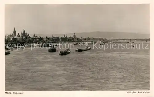 AK / Ansichtskarte Foto Kellner Rolf Nr. 3826 Mainz Rheinfront  Kat. Fotografie