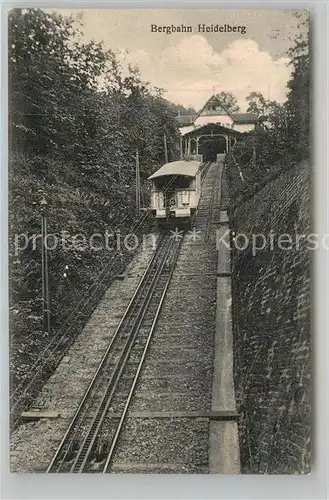 AK / Ansichtskarte Bergbahn Heidelberg  Kat. Bergbahn