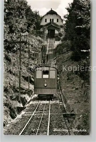 AK / Ansichtskarte Bergbahn Heidelberg Station Koenigstuhl  Kat. Bergbahn
