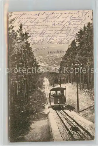 AK / Ansichtskarte Bergbahn Heidelberg Koenigstuhl  Kat. Bergbahn