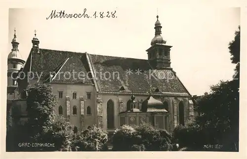 AK / Ansichtskarte Graz Steiermark Domkirche Kat. Graz