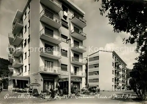 AK / Ansichtskarte Finale Ligure Condominio Trieste ed Hotel Palace Riviera delle Palme