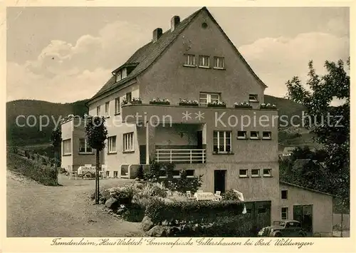 AK / Ansichtskarte Gellershausen Edertal Fremdenheim Haus Waldeck Sommerfrische