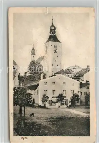 AK / Ansichtskarte Regen Ortsmotiv mit Kirche Kat. Regen