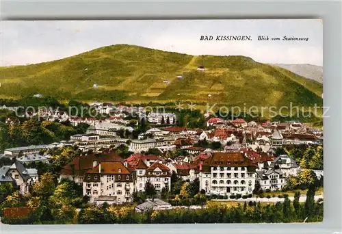 AK / Ansichtskarte Bad Kissingen Panorama Blick vom Stationsweg Kat. Bad Kissingen