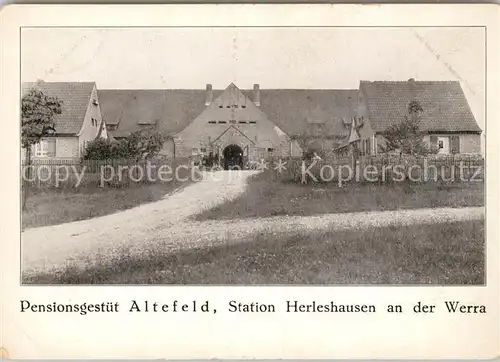 AK / Ansichtskarte Herleshausen Pensionsgestuet Altefeld an der Werra Kat. Herleshausen