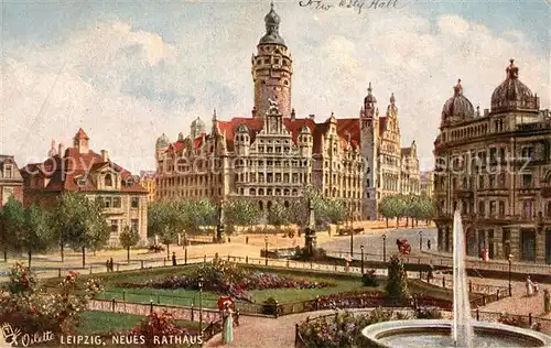 AK / Ansichtskarte Leipzig Neues Rathaus Kat. Leipzig