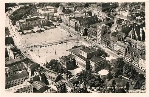 AK / Ansichtskarte Leipzig Fliegeraufnahme Augustusplatz Kat. Leipzig