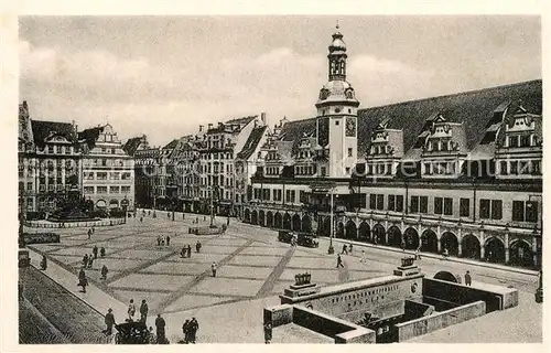 AK / Ansichtskarte Leipzig Markt Altes Rathaus Kat. Leipzig