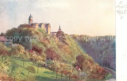 AK / Ansichtskarte Rochsburg Schloss Aquarell Hartwig Kat. Lunzenau