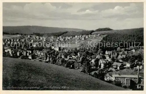 AK / Ansichtskarte Sachsenberg Georgenthal Aschberg Panorama Kat. Klingenthal Sachsen